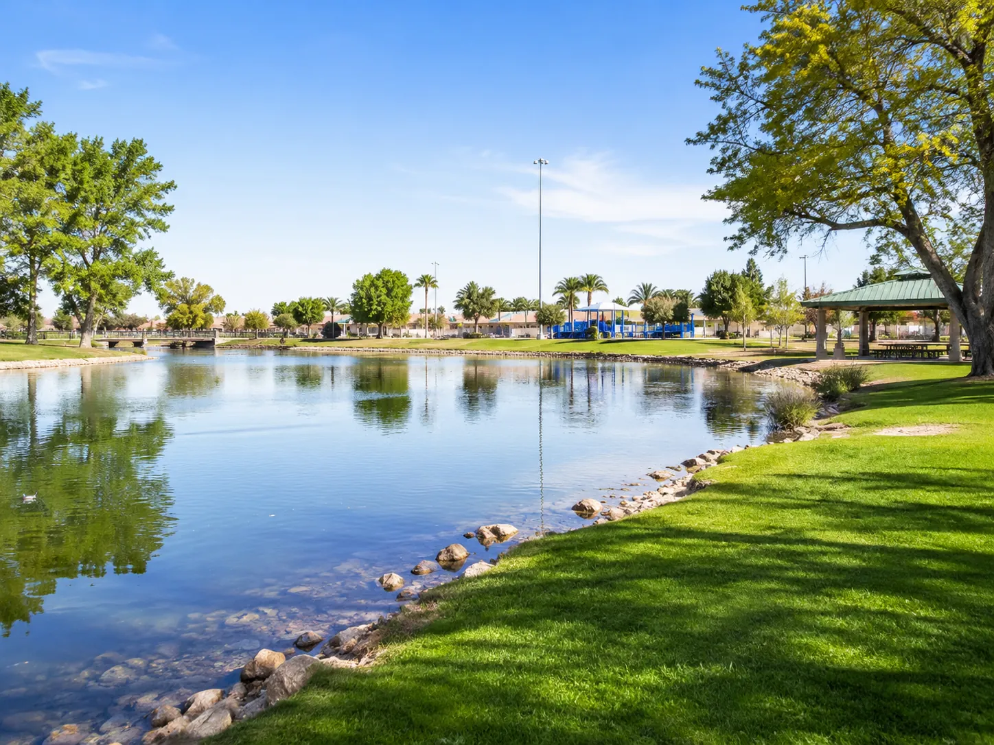 Las Vegas Sunset Park Pond Recreation